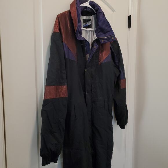 Vtg Boulder Gear Ski Suit One-Piece Softshell Solar Lock 80’s Unisex L Metallic - Picture 6 of 16